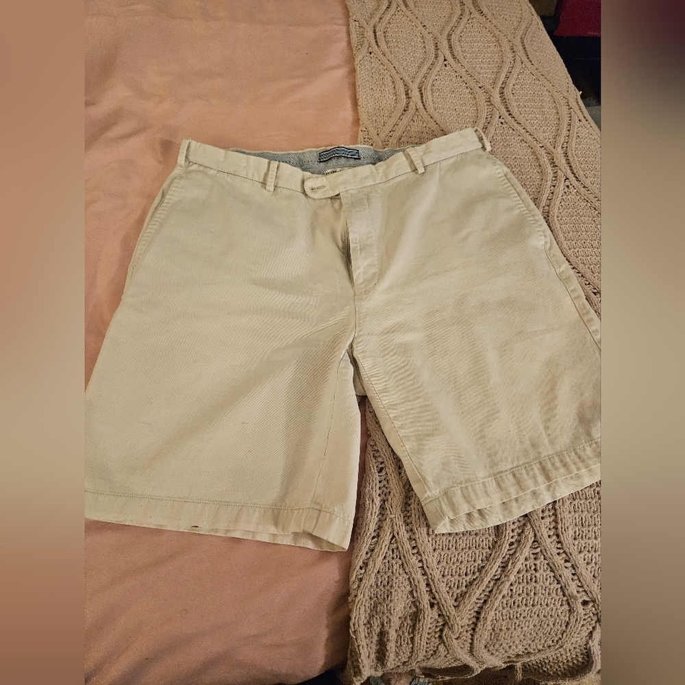 Peter Millar Men's Chino Dress Shorts Beige Size‎ 38